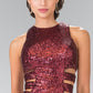 Sequin Illusion V-Neck Mermaid Dress by Elizabeth K - GL2299 - Special Occasion