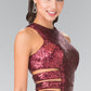 Sequin Illusion V-Neck Mermaid Dress by Elizabeth K - GL2299 - Special Occasion