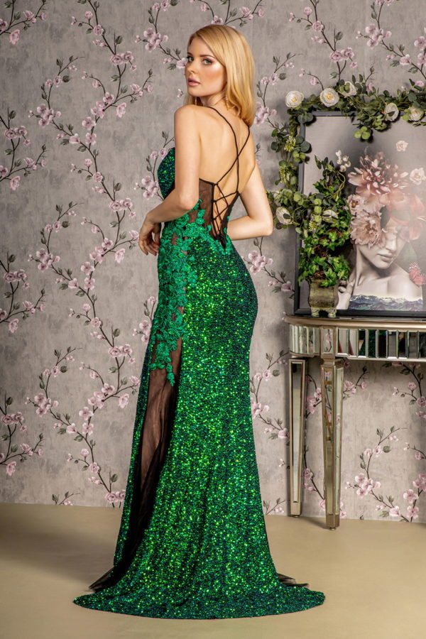 Floral Embroidery Mermaid Women Formal Dress by GLS by Gloria - GL3217 - Special Occasion/Curves