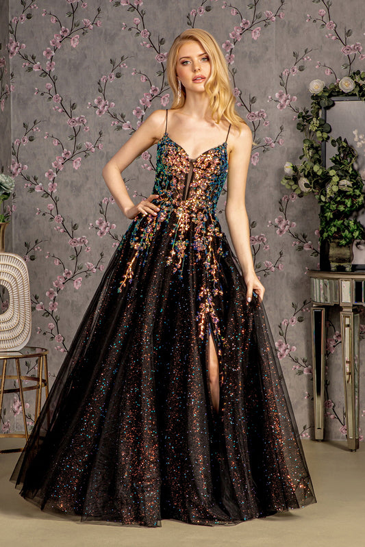 Glitter Illusion Sweetheart Women Formal Dress by GLS by Gloria - GL3218 - Special Occasion/Curves