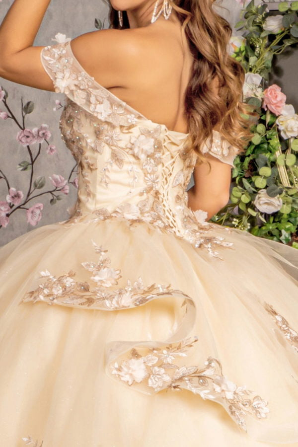 Off Shoulder Sweetheart Neckline Quinceanera Dress by GLS by Gloria - GL3240