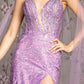 Glitter Sequin Mermaid Leg Slit Women Formal Dress by GLS by Gloria - GL3369 - Special Occasion/Curves