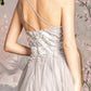 One Shoulder Glitter A-Line Women Formal Dress by GLS by Gloria - GL3384 - Special Occasion/Curves