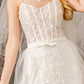 Embroidery Scoop Neck Mermaid Women Bridal Dress by GLS by Gloria - GL3425 - Special Occasion/Curves