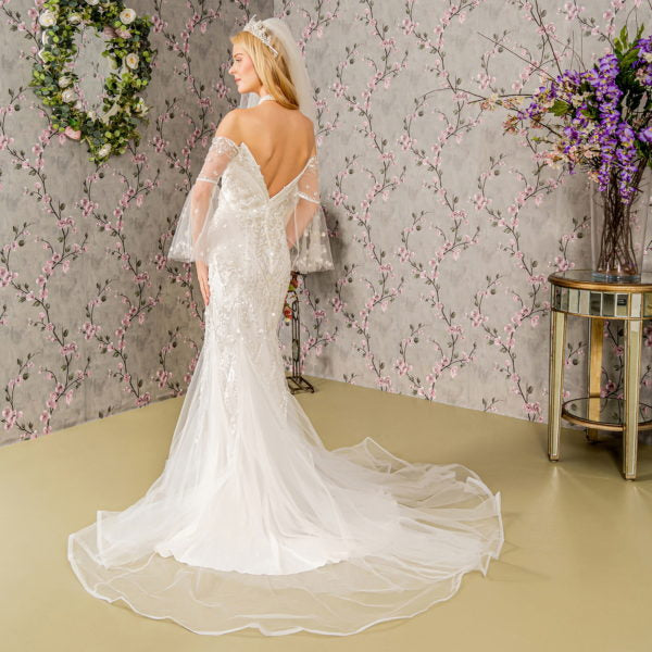 Illusion Sweetheart Mermaid Women Bridal Dress by GLS by Gloria - GL3426 - Special Occasion/Curves