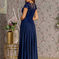 Embroidery Sequin V-Neck A-Line Women Formal Dress by GLS by Gloria - GL3450 - Special Occasion/Curves