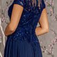 Embroidery Sequin V-Neck A-Line Women Formal Dress by GLS by Gloria - GL3450 - Special Occasion/Curves