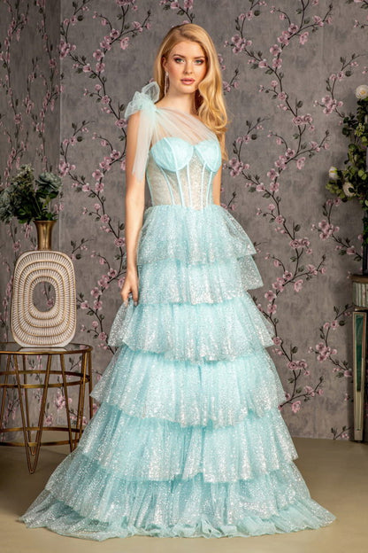 Glitter Sweetheart A-Line Women Formal Dress by GLS by Gloria - GL3454 - Special Occasion/Curves