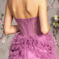 Strapless Sheer Bodice Sweetheart Women Formal Dress by GLS by Gloria - GL3455 - Special Occasion/Curves