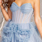 Strapless Sheer Bodice Sweetheart Women Formal Dress by GLS by Gloria - GL3455 - Special Occasion/Curves