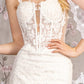 Embroidery Straight Across Neck Mermaid Women Bridal Dress by GLS by Gloria - GL3478 - Special Occasion/Curves