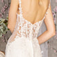 Embroidery Straight Across Neck Mermaid Women Bridal Dress by GLS by Gloria - GL3478 - Special Occasion/Curves