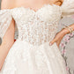 Floral Embroidery A-Line Women Bridal Dress by GLS by Gloria - GL3480 - Special Occasion/Curves