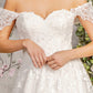 Jewel Off Shoulder A-Line Women Bridal Dress by GLS by Gloria - GL3481 - Special Occasion/Curves