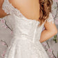 Jewel Off Shoulder A-Line Women Bridal Dress by GLS by Gloria - GL3481 - Special Occasion/Curves