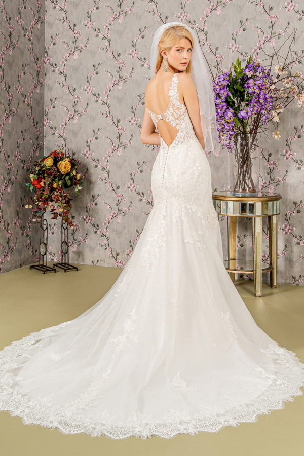 Glitter Sweetheart Neckline Mermaid Women Bridal Dress by GLS by Gloria - GL3487 - Special Occasion/Curves