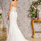 Embroidery Glitter Off Shoulder Women Bridal Dress by GLS by Gloria - GL3488 - Special Occasion/Curves