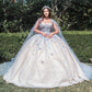 3D Butterfly Off The Shoulder Quinceanera Dress by GLS by Gloria - GL3501