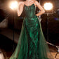 Glitter Strapless Sweetheart Neckline Gown By Ladivine J858 - Women Evening Formal Gown - Special Occasion