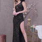 Sheer Bodice Sequin Mermaid Women Formal Dress by Elizabeth K - GL3129 - Special Occasion/Curves