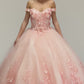 Elizabeth K - GL1960 - Embellished Off Shoulder Quinceanera Dress