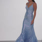 Jovani 220110 Embellished V-Neckline Mermaid Gown - Special Occasion/Curves