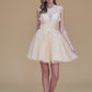 Elizabeth K - GS3090 - Illusion Sweetheart Cocktail Dress - Short