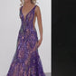 Jovani 22770 Sequin Fitted Plunging Neck Sheath Dress - Special Occasion/Curves