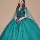 Elizabeth K - GL1974 - Embellished Cap Sleeve V-Neck Quinceanera Dress