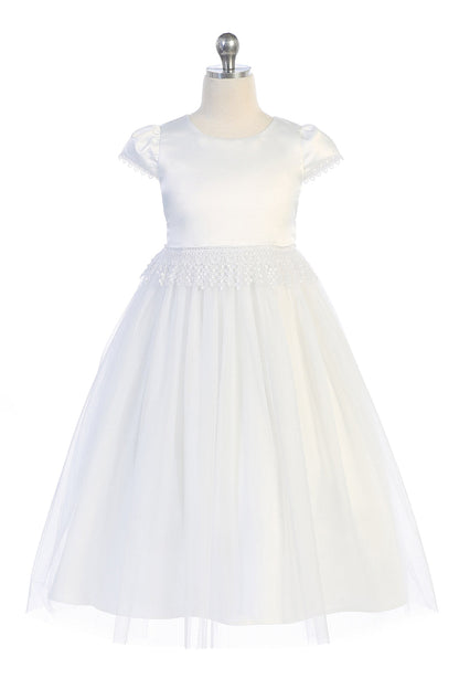 Chandelier Trim Communion Flower Girl Dress by AS460 Kids Dream - Girl Formal Dresses