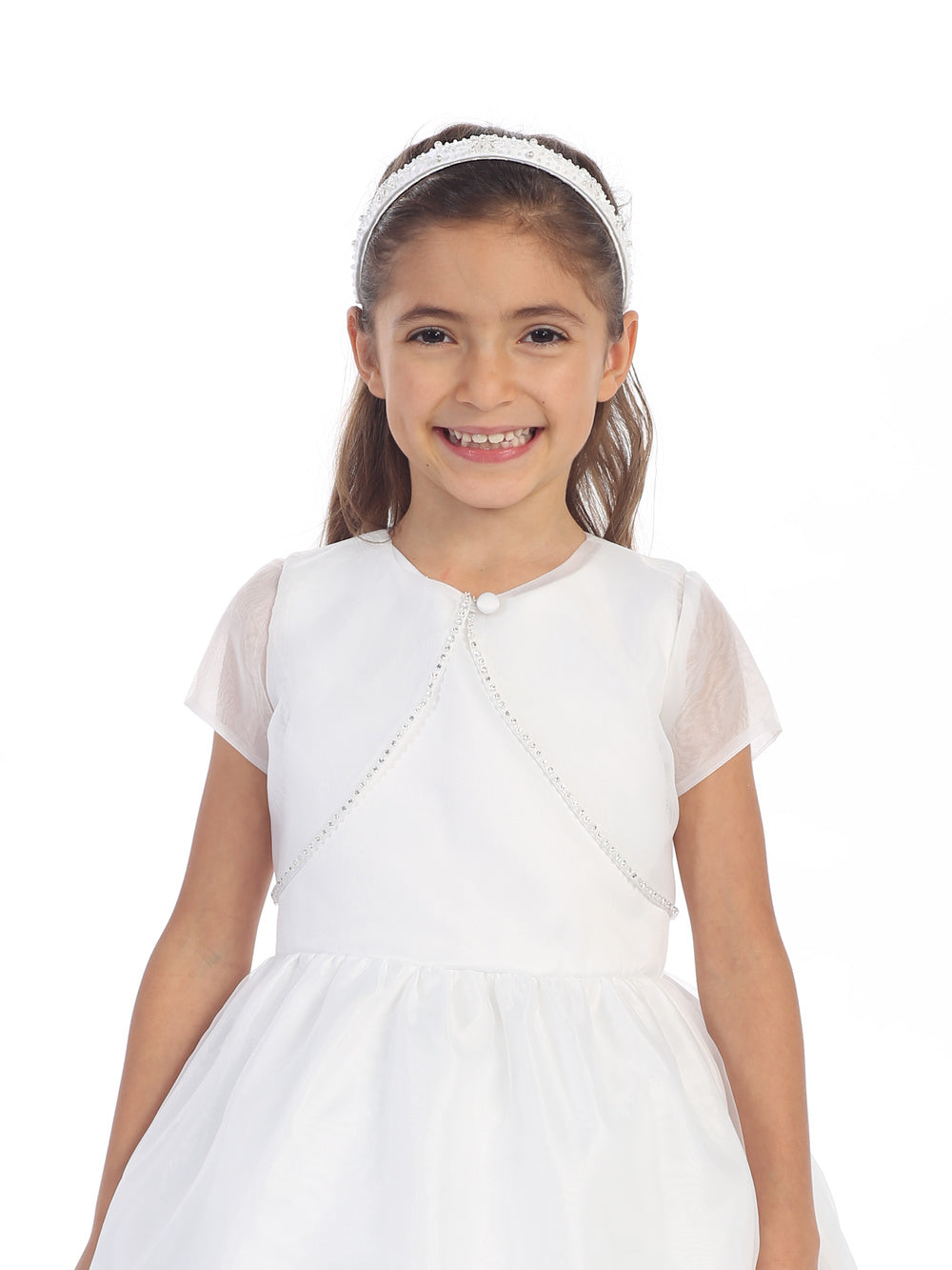 Girl Dress with Organza Bolero Jacket Dress by TIPTOP KIDS - AS7906