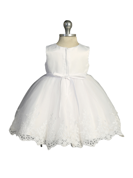 Baby Dress Illusion Neckline Bodice Dress by TIPTOP KIDS - AS2381