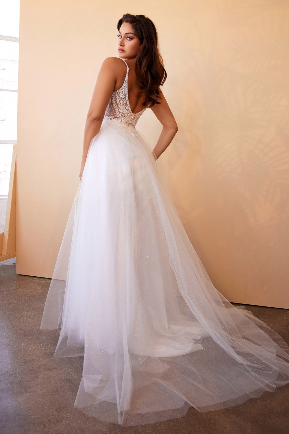 Layered Tulle A-Line Wedding/Bridal Gown by Cinderella Divine CD0195W