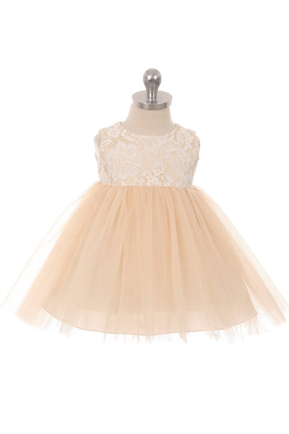 Baby Girl Lace Illusion Party Dress- AS414B Kids Dream