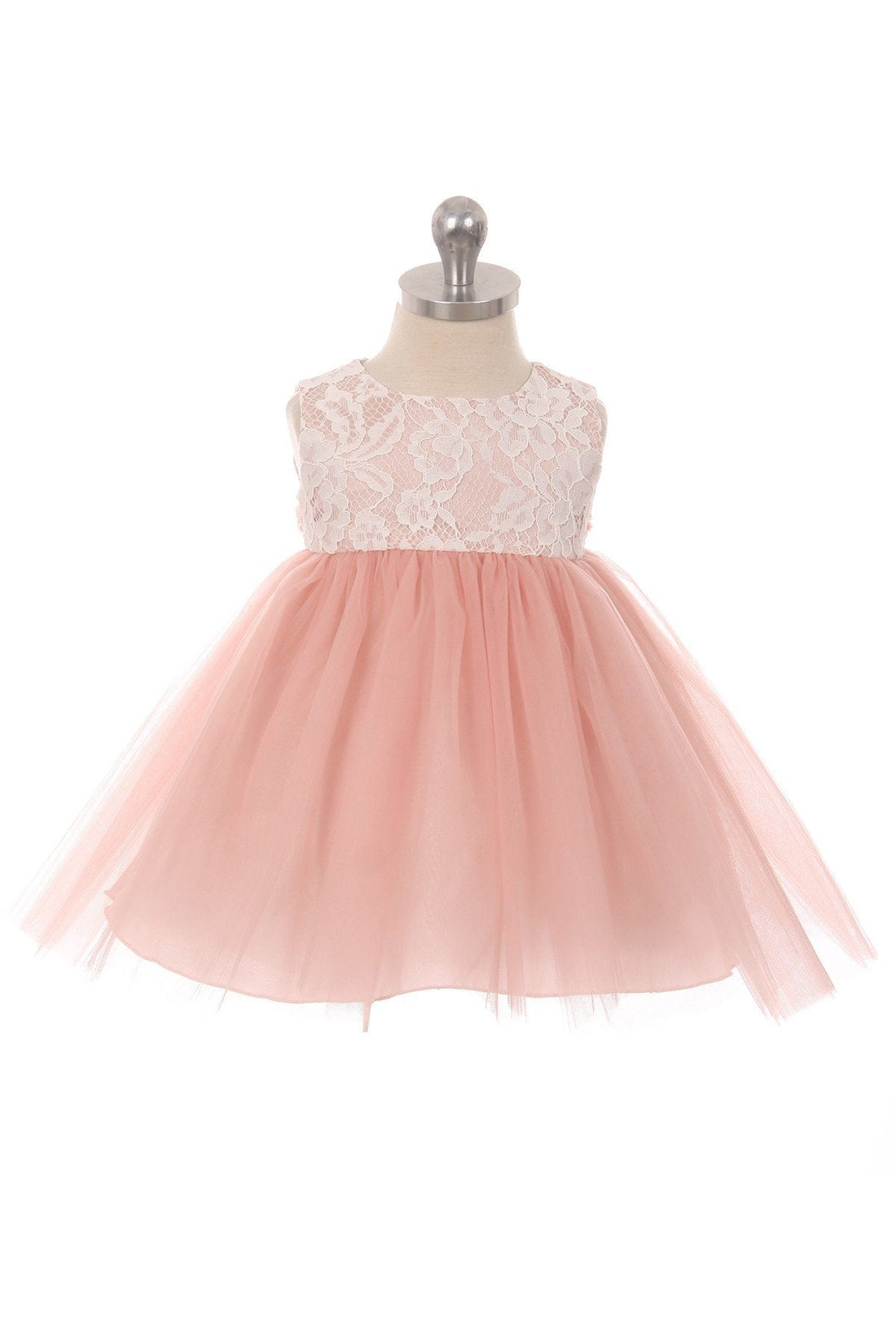 Baby Girl Lace Illusion Party Dress- AS414B Kids Dream