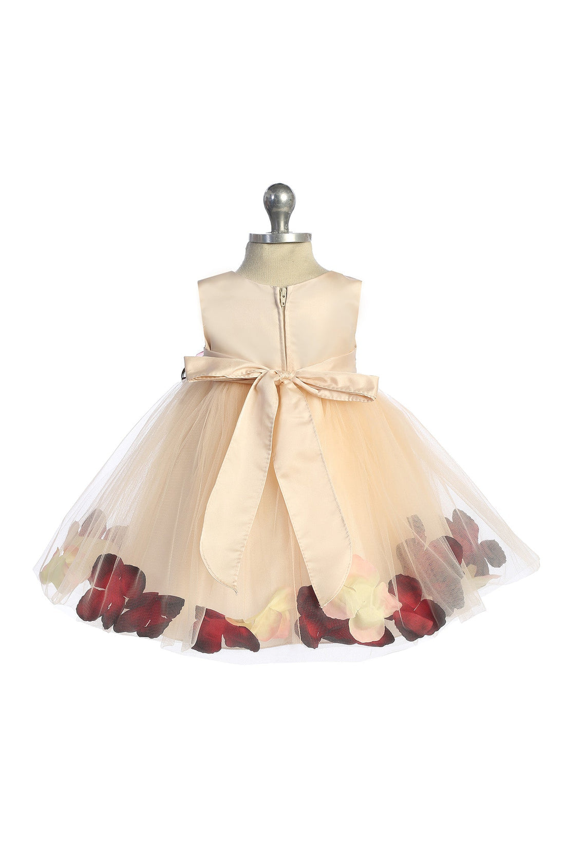 Baby Blush Satin Flower Petal Flower Girl Dress- AS195B Kids Dream