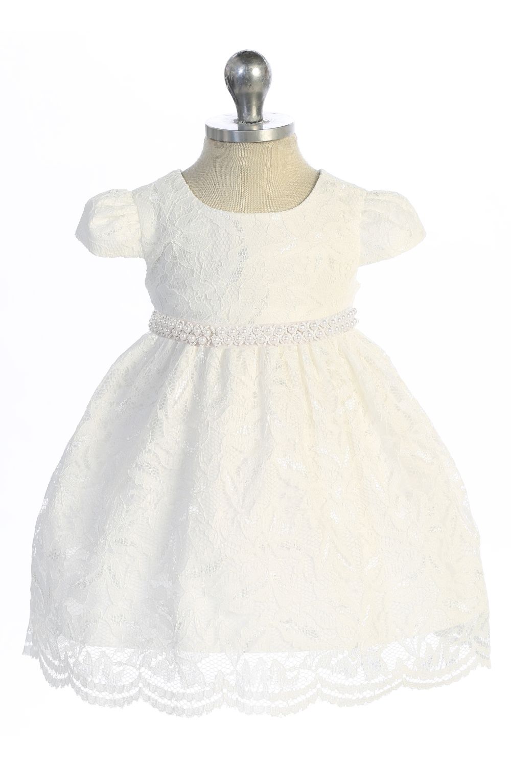 Baby Girl Lace V Back Bow Flower Dress - AS532-C Kids Dream