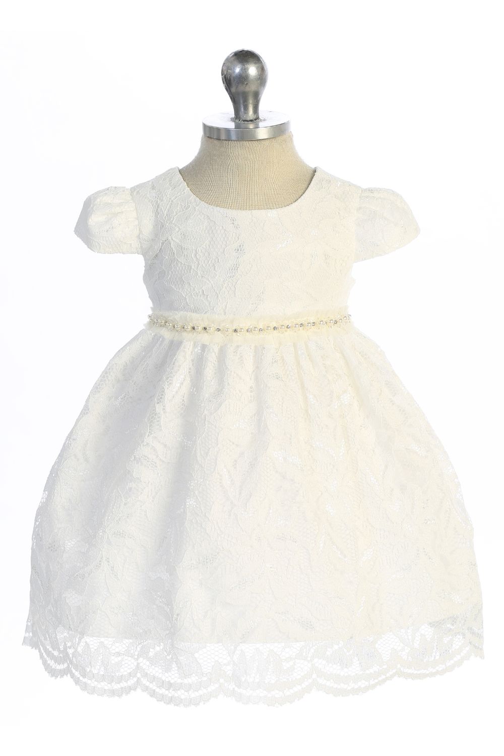 Baby Girl Lace V Back Bow Flower Dress - AS532-B Kids Dream