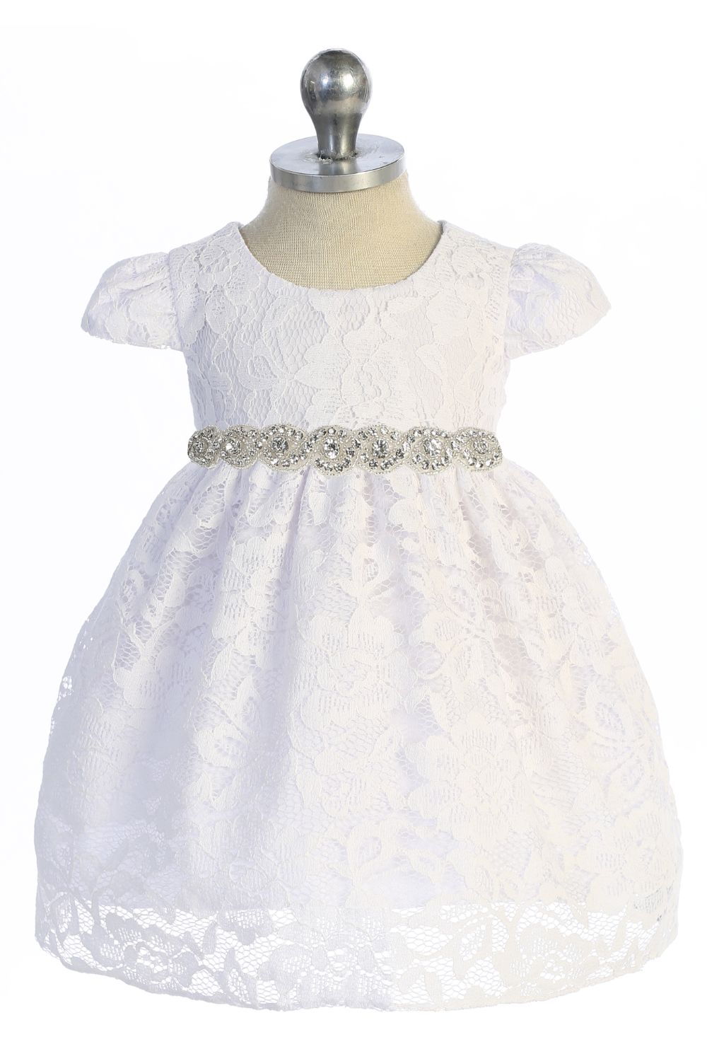 Baby Girl Lace V Back Bow Flower Dress - AS532-A Kids Dream