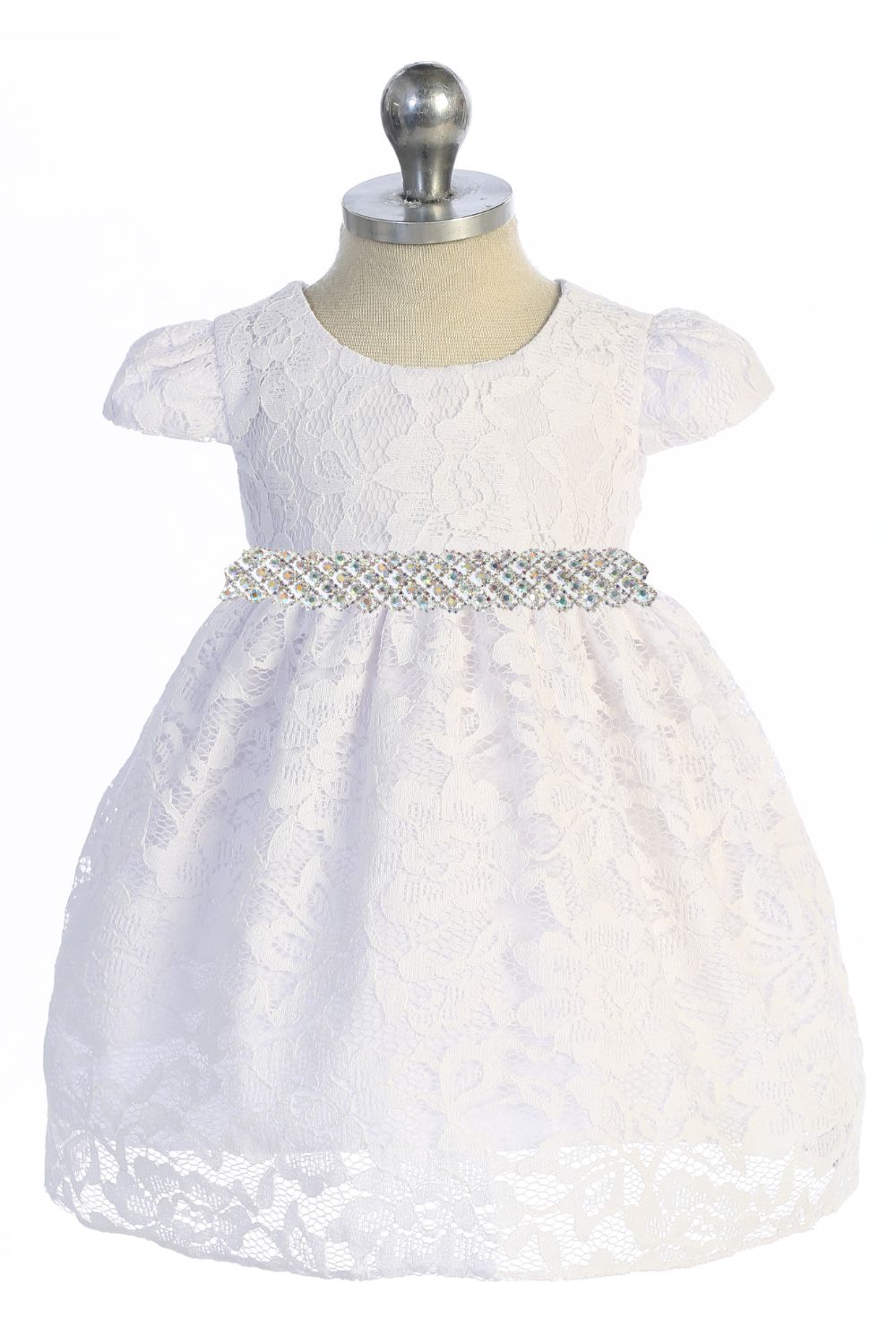 Baby Lace V Back Bow Flower Dress - AS532-E Kids Dream