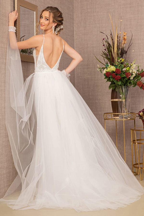 IVORY_3 Illusion Sweetheart Mermaid Gown - GL3157 - Wedding Dress