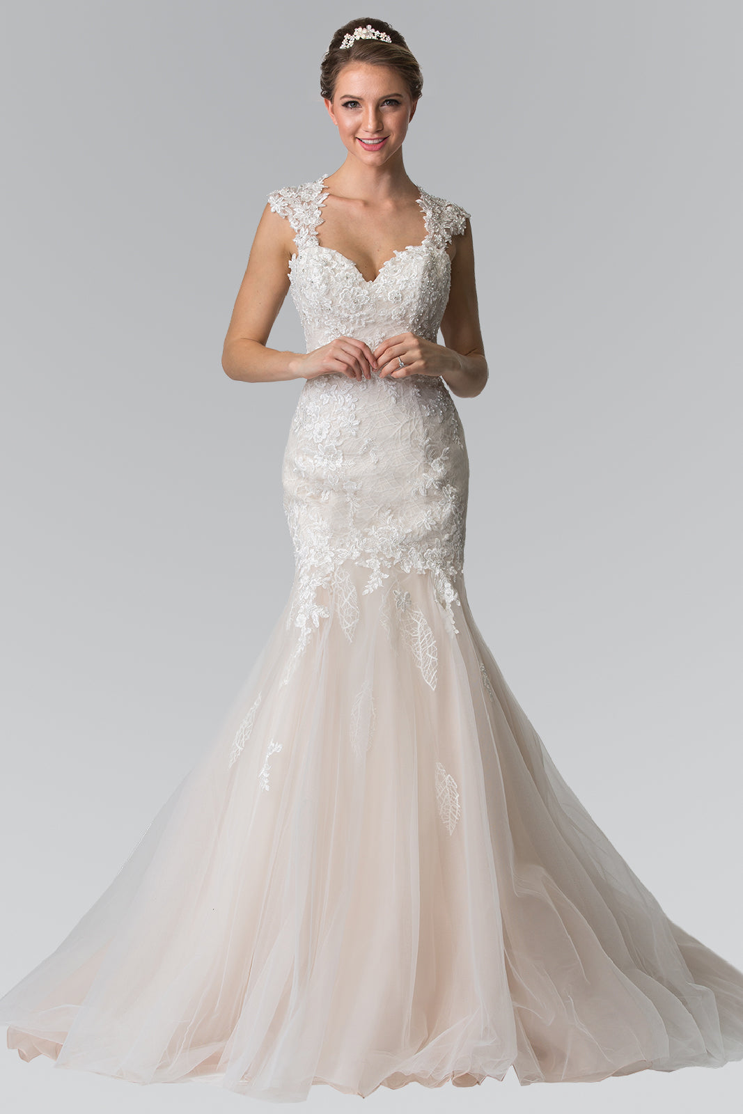 Ivory Embellished Sweetheart Mermaid Women Bridal Gown - GL2367 GLS