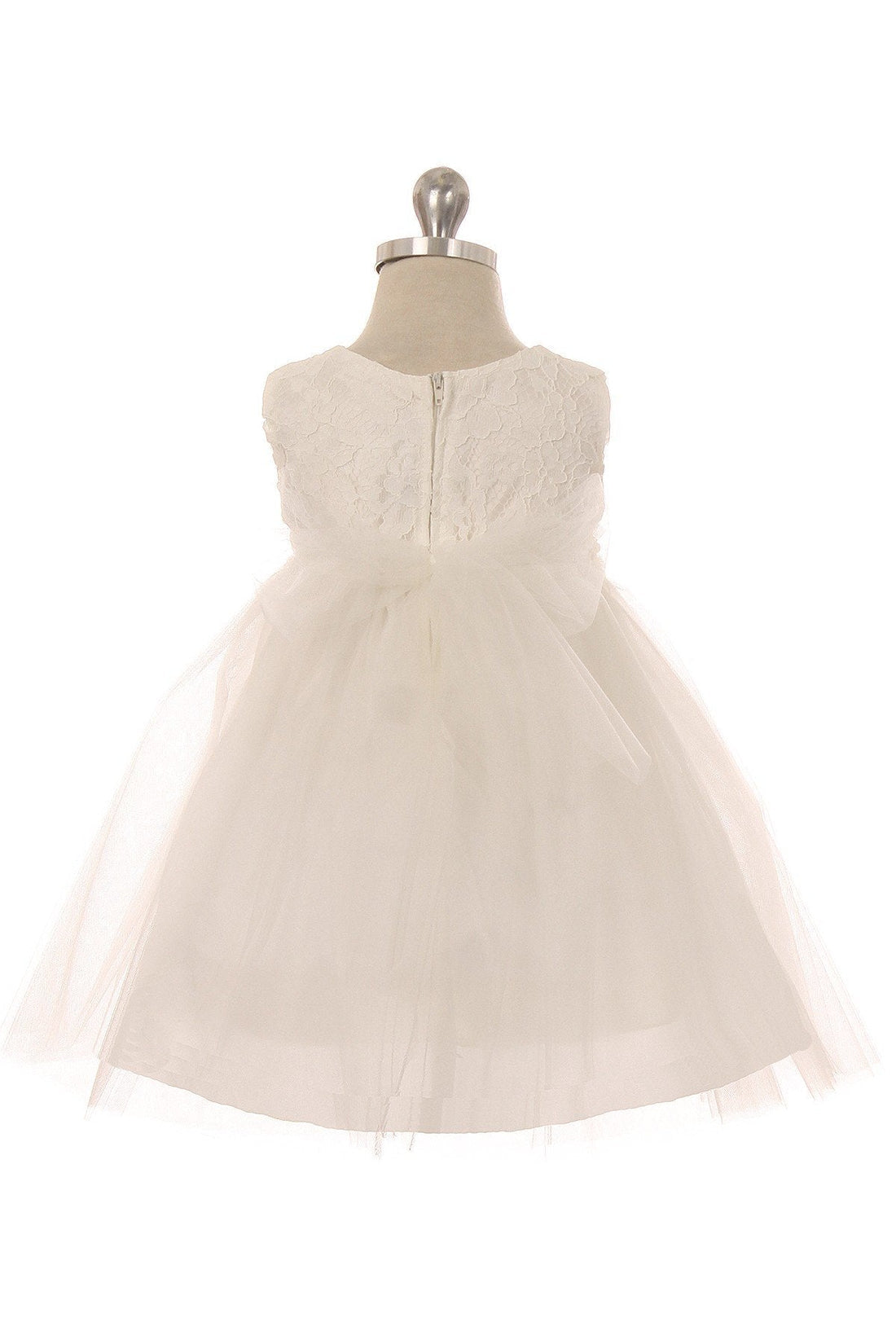 Baby Girl Lace & Thick Pearl Trim Party Dress - AS456B-C Kids Dream