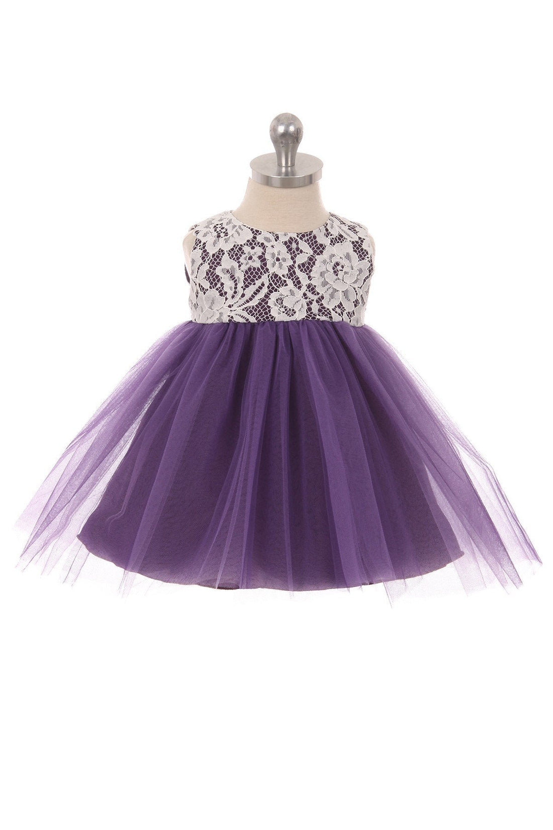 Baby Girl Lace Illusion Party Dress- AS414B Kids Dream