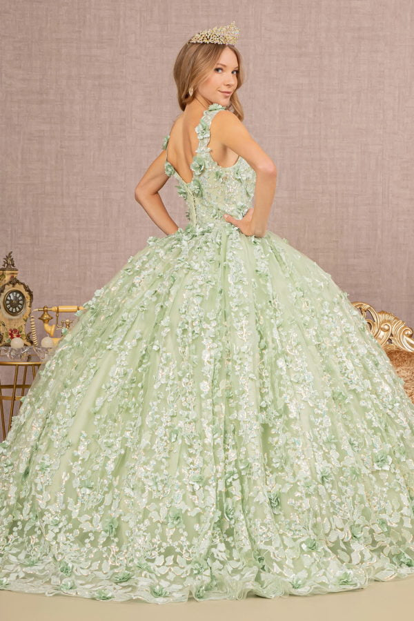 Sage_1 Jewel Embroidery Sweetheart Quinceanera Dress - GL3173