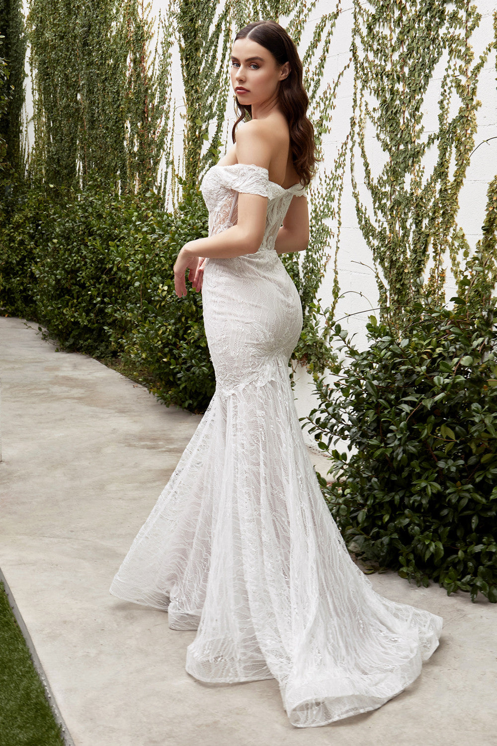 Off the Shoulder Lace Bridal Gown by Andrea & Leo Couture - A0666W JOLIE