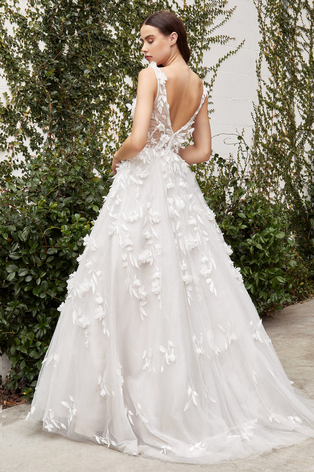 Andrea & Leo Couture A1042W - LIZA FLORAL WEDDING/BRIDAL GOWN