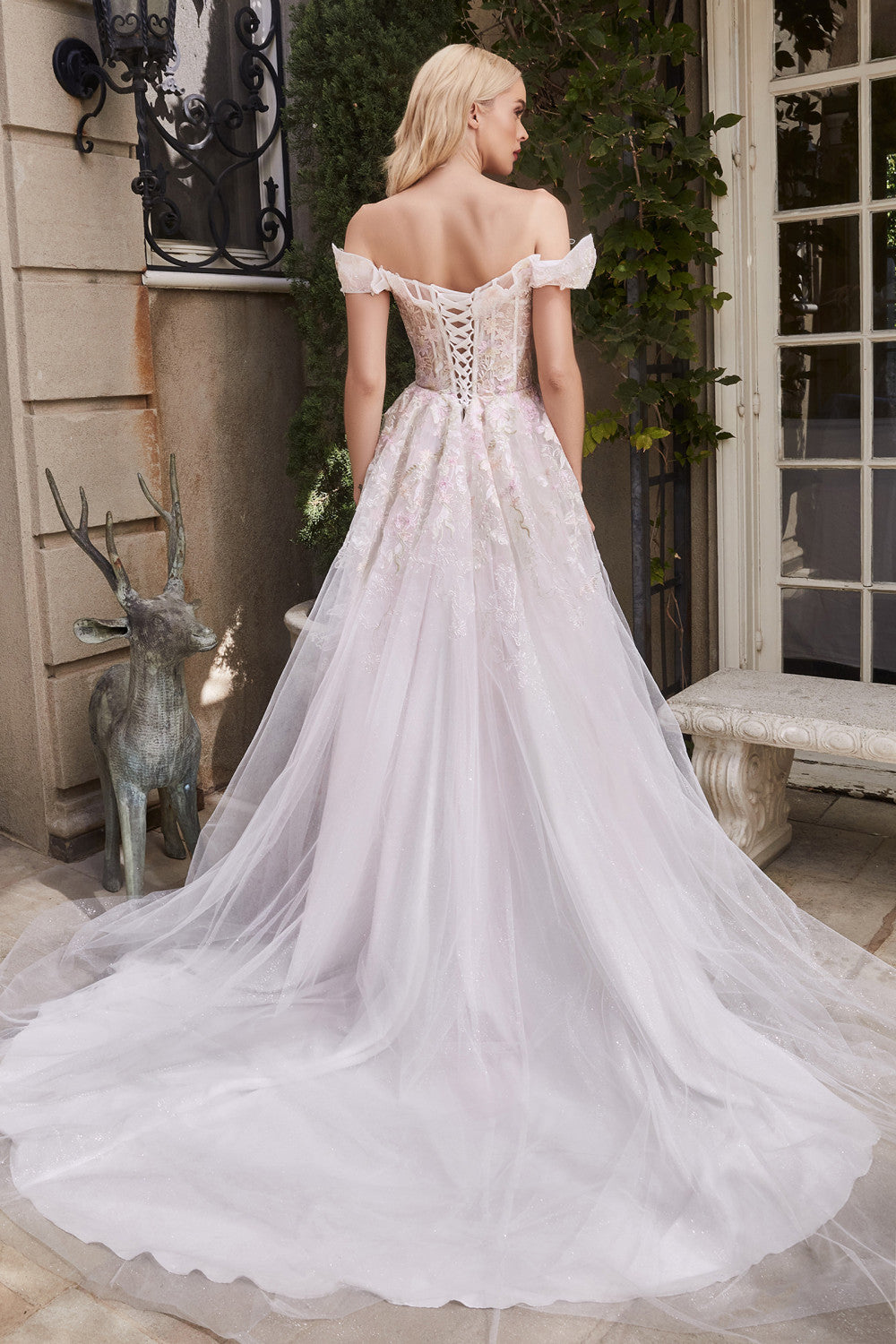 Off the Shoulder Bridal Gown by Andrea & Leo Couture A1090 Elois Garden Gown