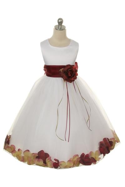 Sash Flower Petal Flower Girl Dress 2of2 by AS160B Kids Dream - Girl Formal Dresses