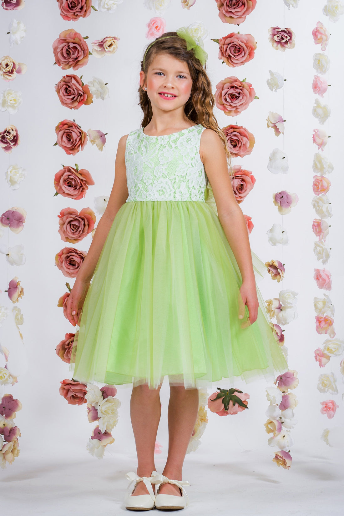 Girl Party Lace Illusion Dress by AS414 Kids Dream - Girl Formal Dresses